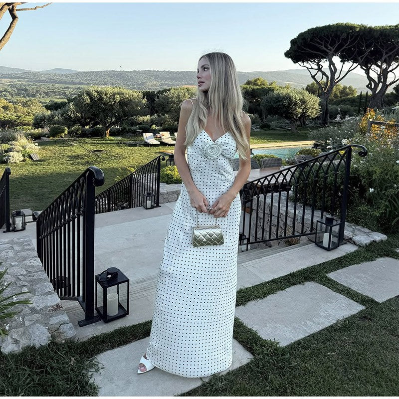 Vestido Poá Laço Riviera