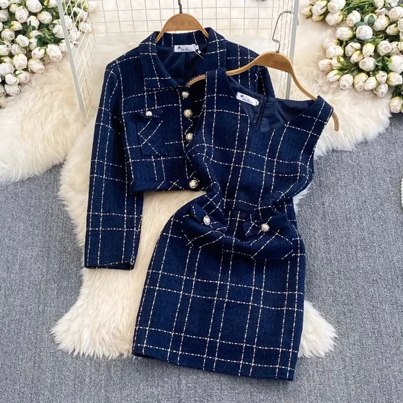 Conjunto em Tweed Noite Paris