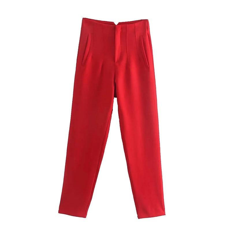 Calça Reta Cintura Alta