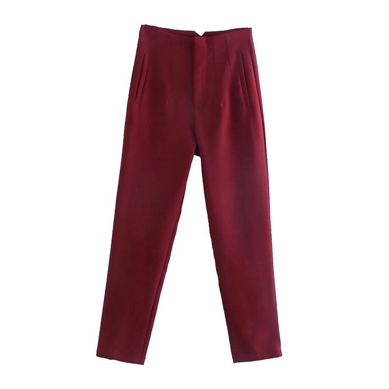 Calça Reta Cintura Alta