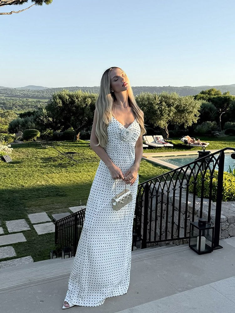 Vestido Poá Laço Riviera