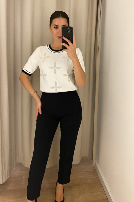 Blusa Pérolas Luxe