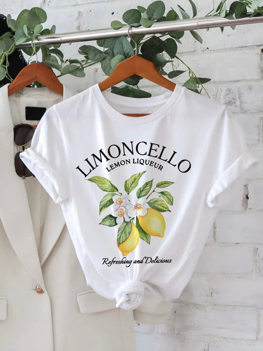 Camiseta Feminina Casual Limoncello
