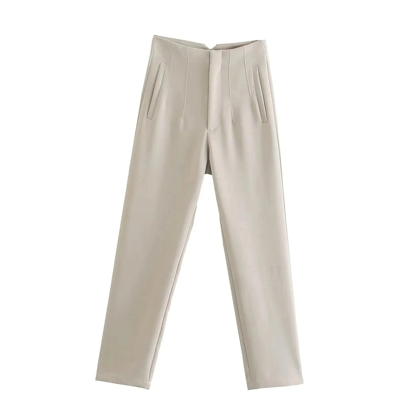 Calça Reta Cintura Alta