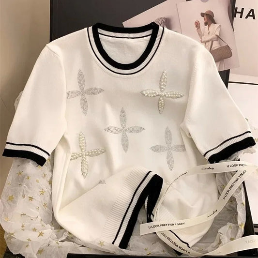 Blusa Pérolas Luxe