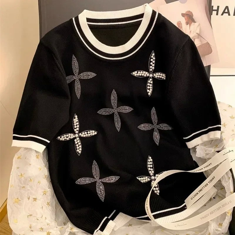 Blusa Pérolas Luxe